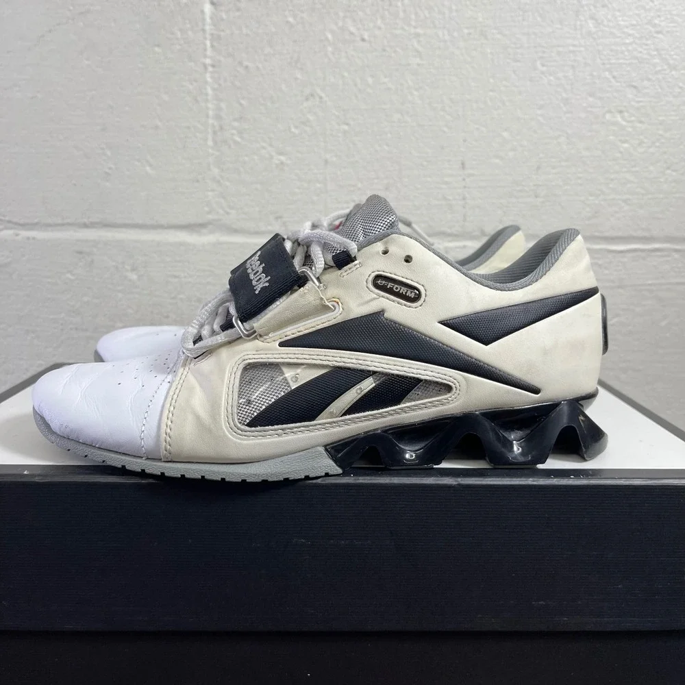 Reebok CrossFit U-Form J85209 White‎ Black Weightlifting Shoes Women's 7 US